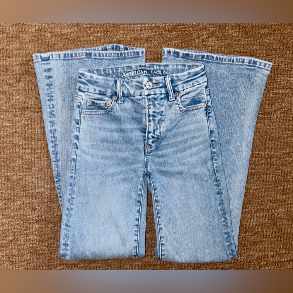 American Eagle Blue Flare Jeans